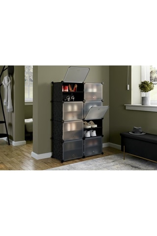 Meuble à chaussures cube - 32 paires