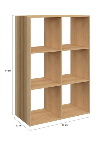 Mueble 6 casilleros Faustine - 60 x 30 x 88 cm 