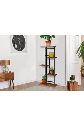 Estantería para plantas Elize - Natural y negro