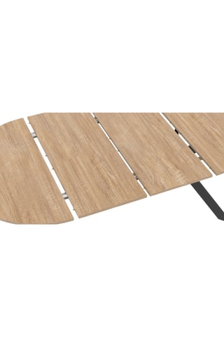 Table à manger extensible Spider plateau fin bois et noir 110-200cm