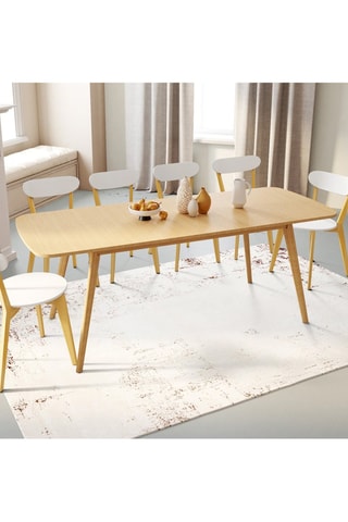 Table à manger extensible Venezia bois 160-200cm