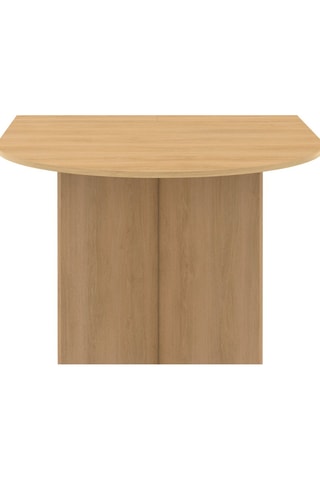 Table à manger extensible Gabin bois effet hêtre et pieds design 160-200cm