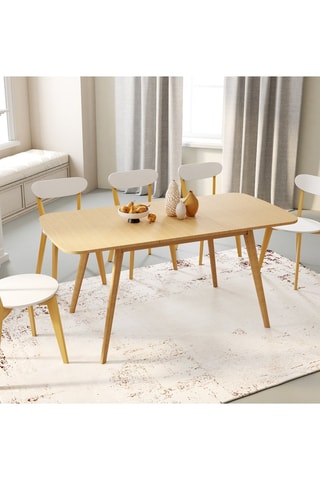 Table à manger extensible Venezia bois 120-160cm