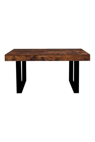 Mesa Brixton - Imitación madera y negro