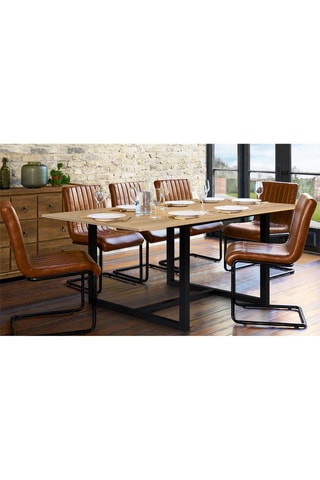 Mesa de comedor desplegable Memphis madera y negro 80-160 cm