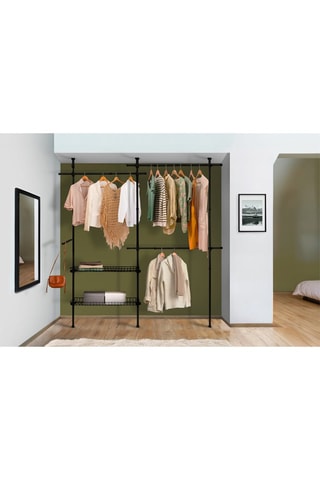 Penderie télescopique - 177 x 35 x 278 cm