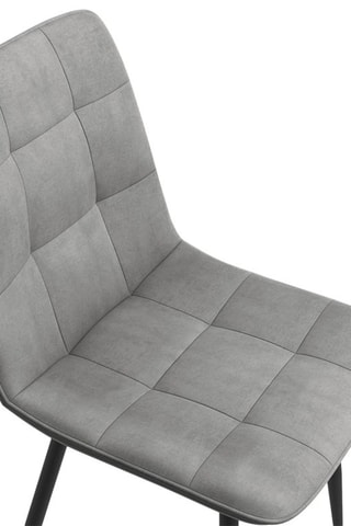 6 chaises Linda - Gris clair