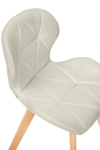 4 chaises Gatsby - Structure en bois - Pieds en hêtre - 47,5 x 50 x 79 cm