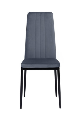 4 chaises Jade - 39 x 96 x 41,5 cm - Revêtement en velours