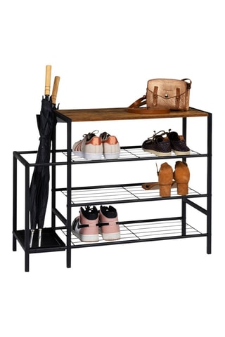 Meuble à chaussures Elize avec porte-parapluie - 9 paires