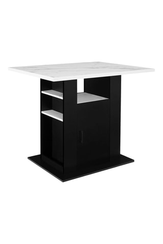 Isla central Théo - Imitación mármol y negro