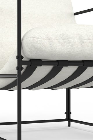 Fauteuil Penelope - Blanc et noir