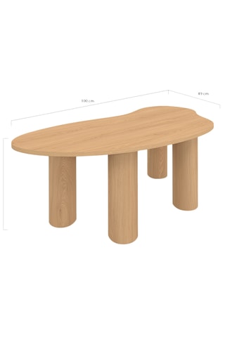 Mesa de centro orgânica Naomi