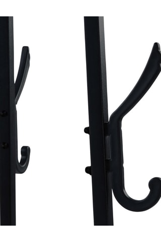 Porte-manteau Elize - Noir et imitation bois