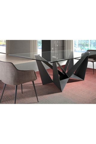 Mesa de jantar Preto e transparente