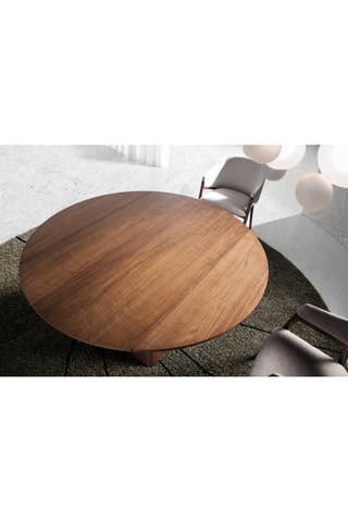 Mesa de refeição extensível Castanho