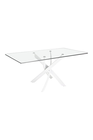 Mesa de jantar Transparente e branco