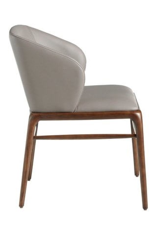 Cadeira Cinzento e imitação de nogueira