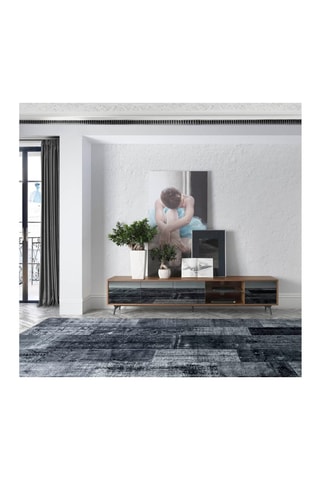 Móvel TV Natural e preto