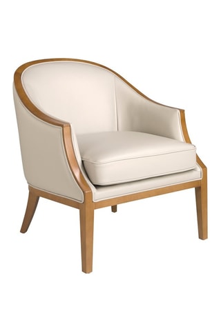 Cadeirão - Branco e natural