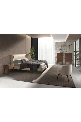 Cadeirão Creme e castanho