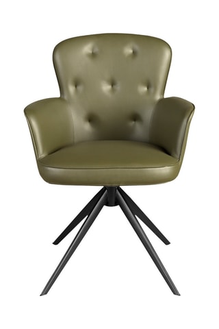 Cadeirão - Verde - Imitação de couro