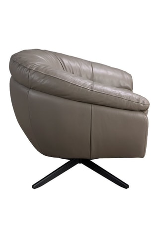 Cadeirão - Cinzento - Em couro