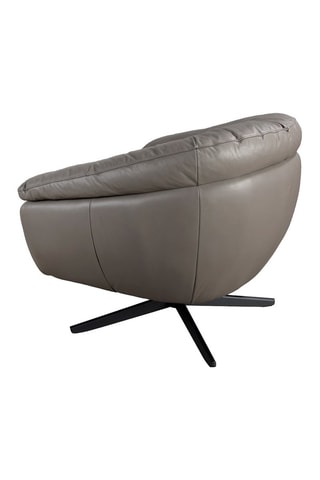 Cadeirão - Cinzento - Em couro