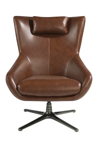 Cadeirão giratório 
Castanho