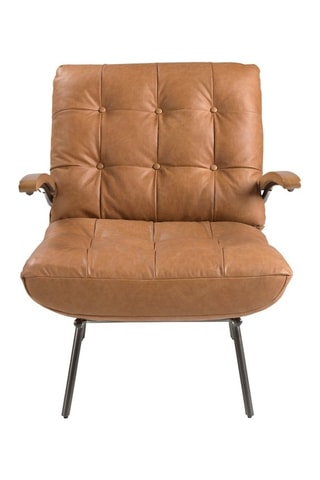 Cadeirão - Castanho -­ Em couro