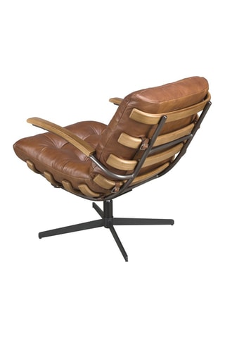 Cadeirão - Camel - Em couro