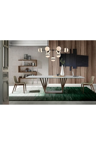 Biblioteca Imitação de nogueira e prateado