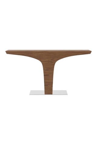 Consola Imitação de nogueira e prateado