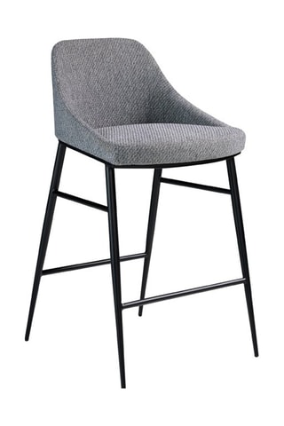 Banco de bar Cinzento e preto