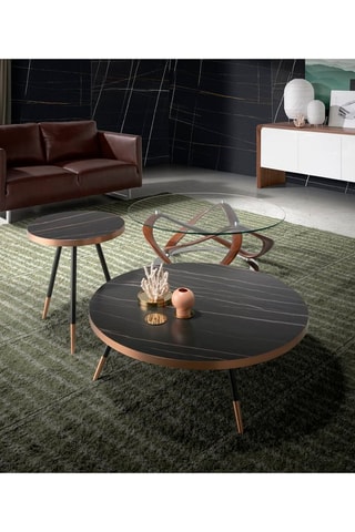 Mesa de centro Natural e transparente