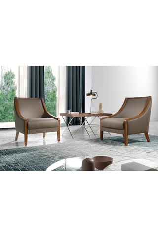 Mesa de apoio Natural e prateado