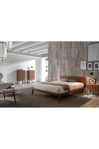 Mesa de cabeceira Imitação de nogueira