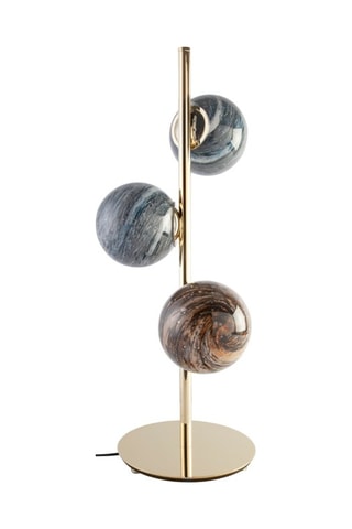 Candeeiro de mesa LED Castanho