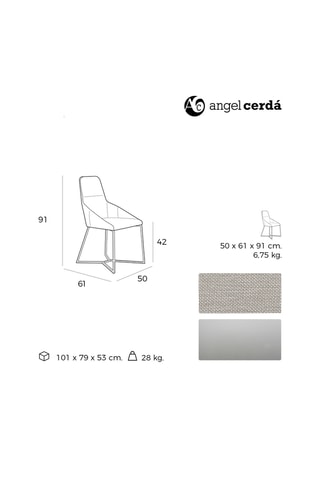 2 cadeiras - 50 x 91 x 61 cm