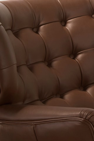 Cadeirão - Castanho-escuro - Em couro