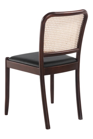 2 cadeiras em madeira e rotim - 126 x 197 x 25 cm