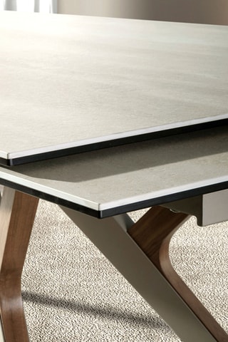 Mesa de refeição extensível em madeira - 160/240 x 76 x 100 cm