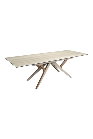 Mesa de refeição extensível em madeira - 160/240 x 76 x 100 cm