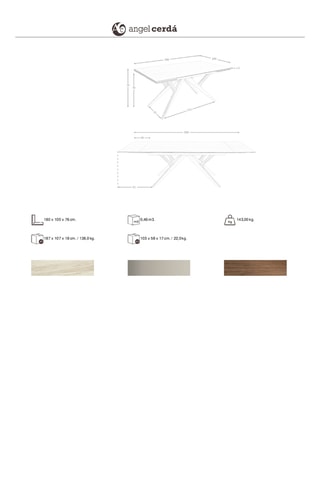 Mesa de refeição extensível em madeira - 160/240 x 76 x 100 cm