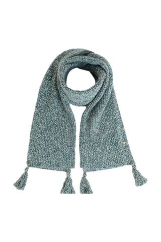 Sjaal met Pompons Gemêleerd Blauw