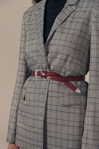 Leren Riem Hemlock Bruin