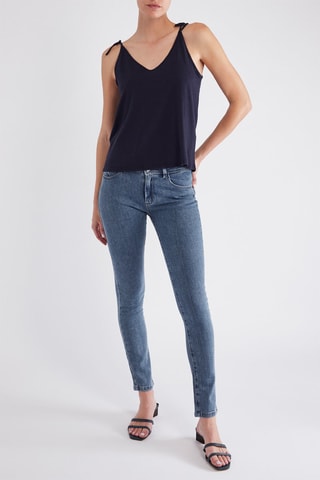 Top Armande - Marineblauw