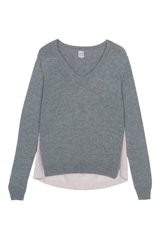 Camisola em lã e caxemira Mae - Cinzento-claro mesclado