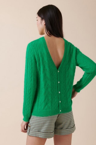 Camisola em angora Mesra - Verde