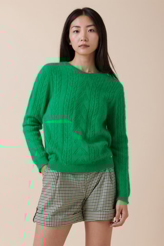 Camisola em angora Mesra - Verde